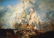 William Turner, The Battle of Trafalgar by J. M. W. Turner